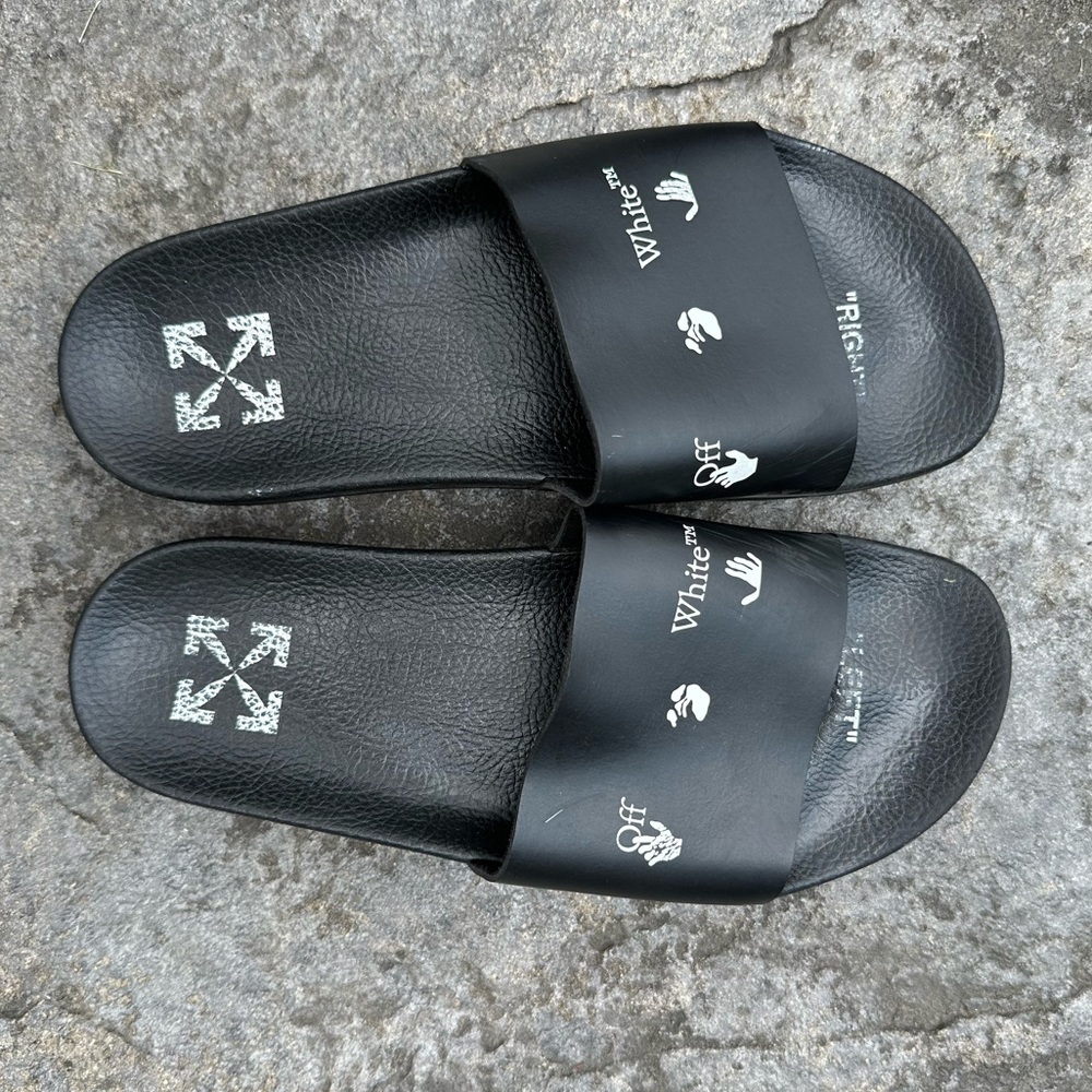 Off white slides